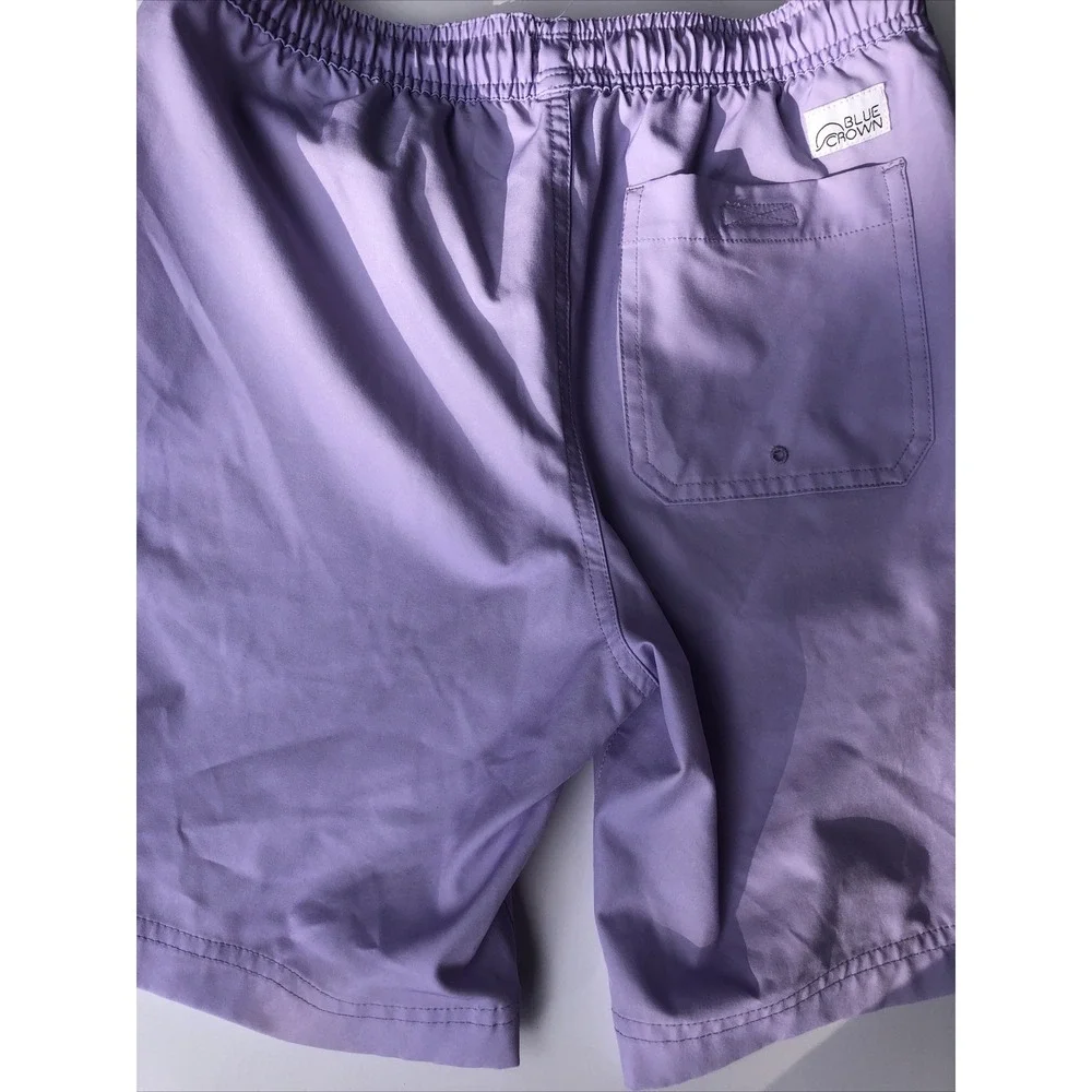 Tilly's Blue Crown Boy's Youth Swim Shorts Trunks Lavender Size Medium
